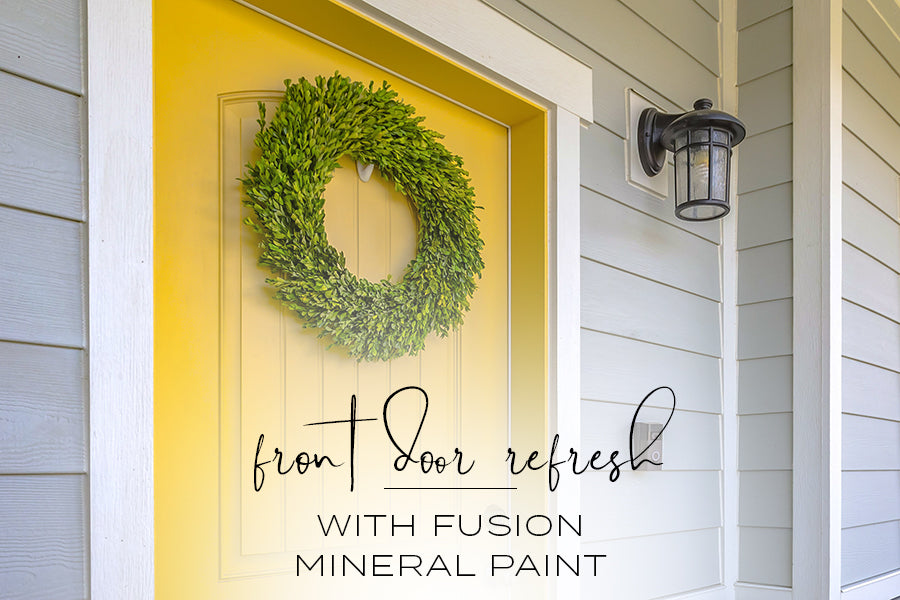 Front Door Refresh with Fusion Mineral Paint