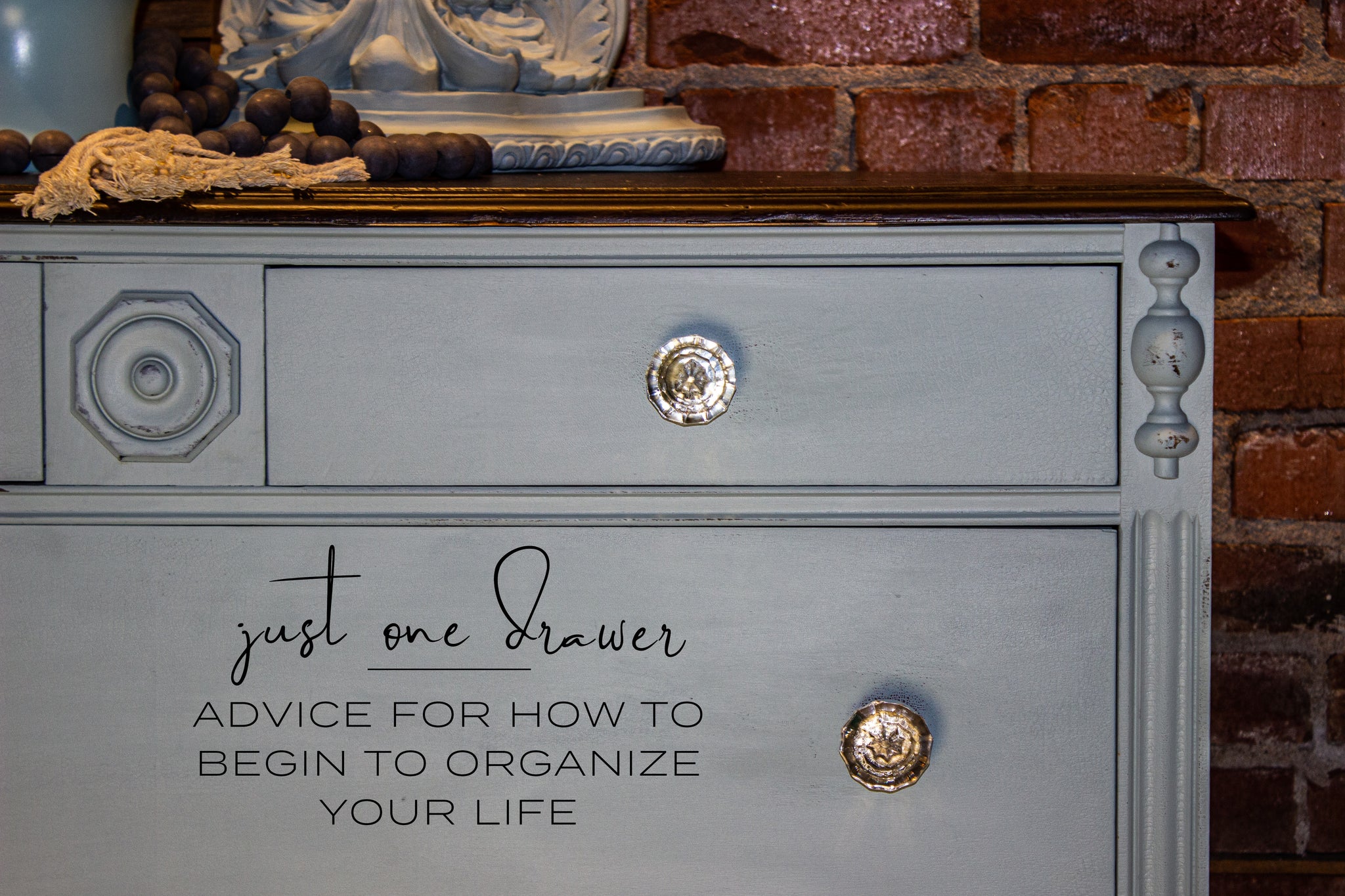 Just One Drawer: <p>Advice for how to begin to organize your life.</p>